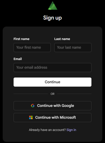MCP sign up MCP sign up
